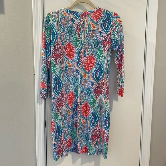 Lilly Pulitzer Christie Dress in Let Minnow Print - Picture 6 of 10